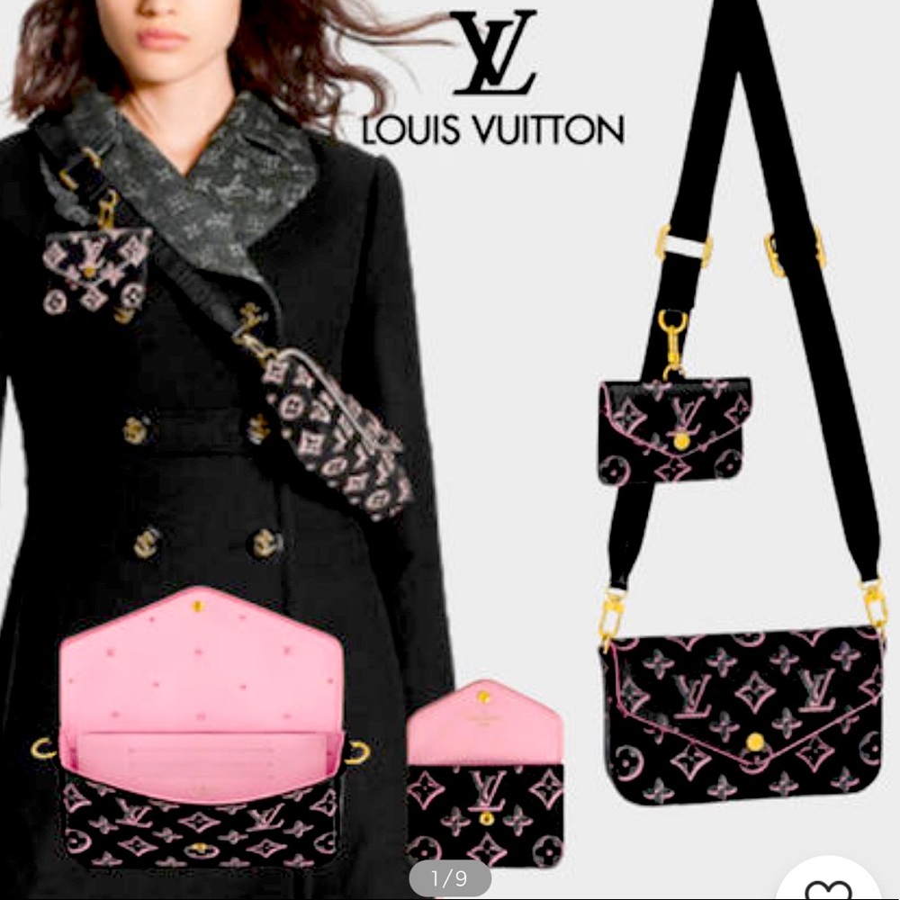 Brand New Beautiful Authentic FÉLICIE STRAP & GO LV crossbody